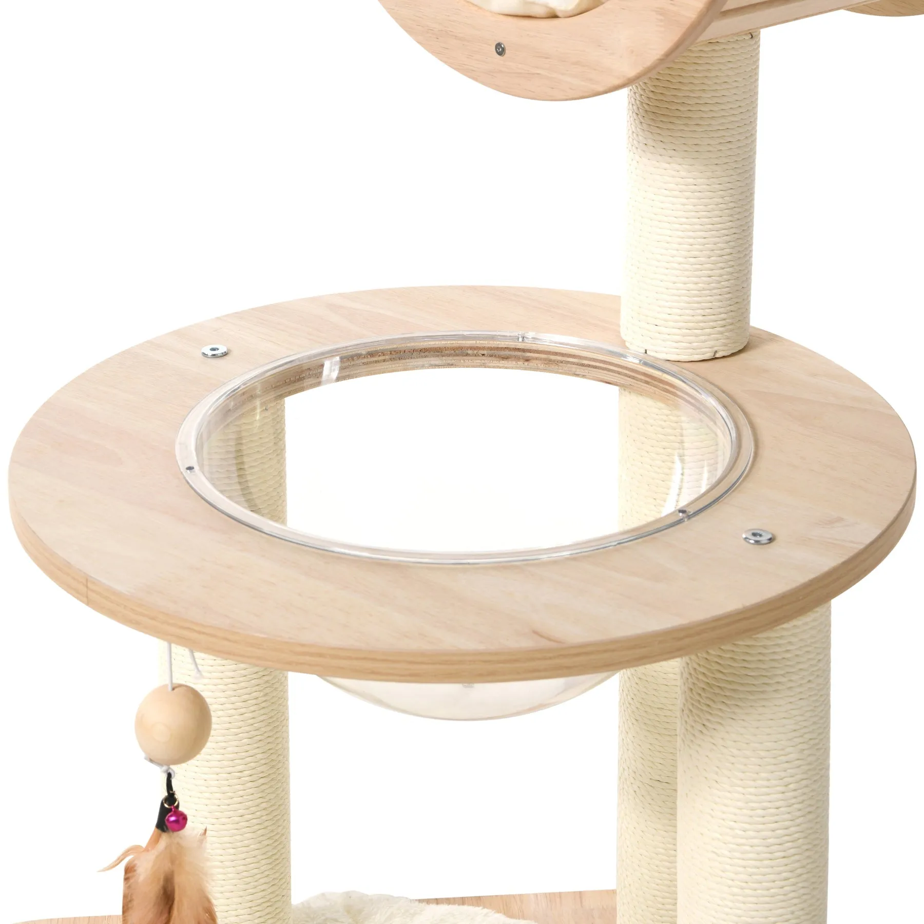 Charlie's Stellar 2 Oak Wood Scandi Cat Tree 81cm