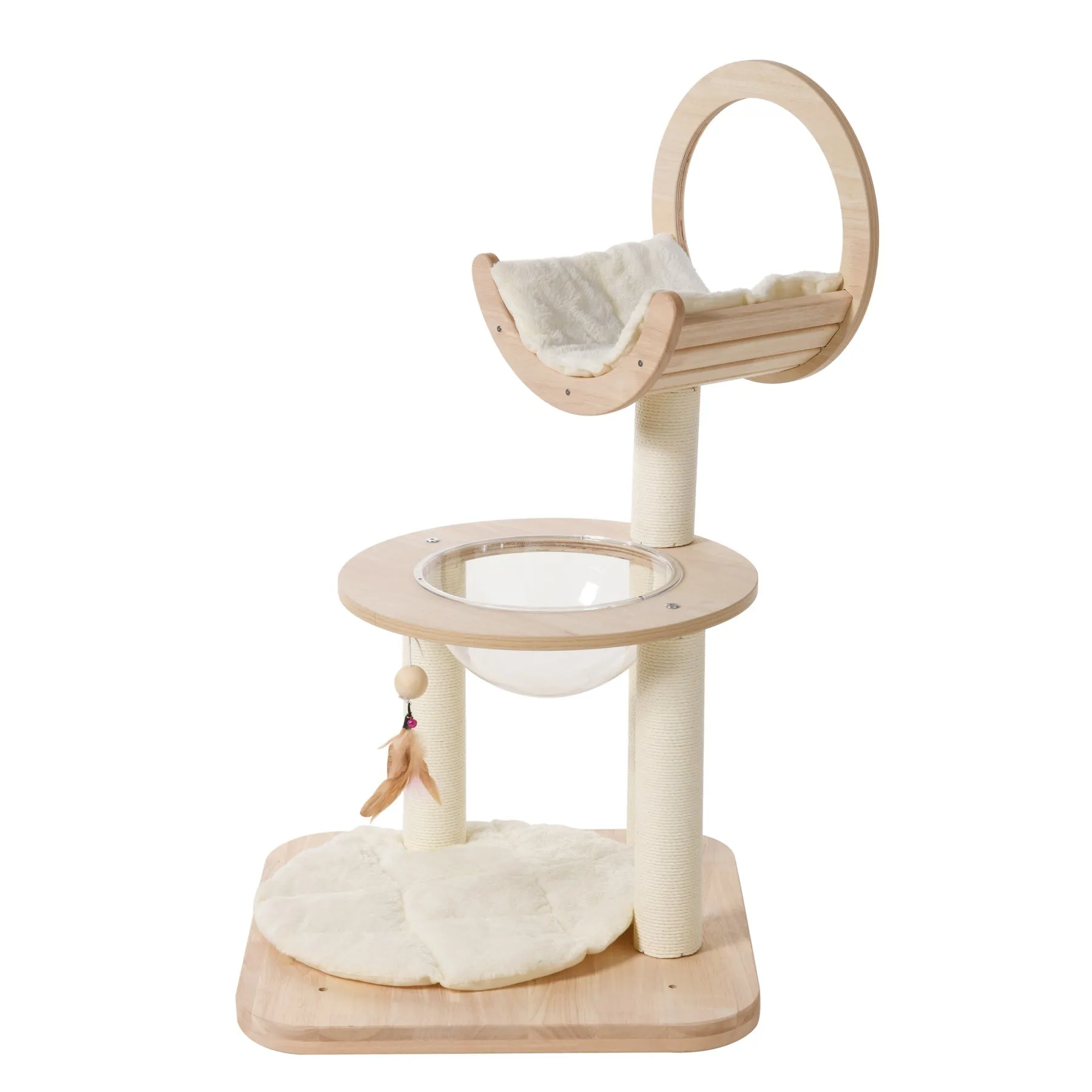 Charlie's Stellar 2 Oak Wood Scandi Cat Tree 81cm