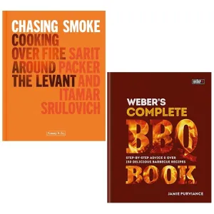 Chasing Smoke Sarit Packer, Weber's Complete BBQ Jamie Purviance 2 Books Collection Set