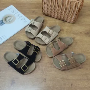 Children's Shoes Parent-Child Shoes Birkenstock Sandals  Summer New Boys and Girls Genuine Leather Open Toe Breathable Slippers Wholesale