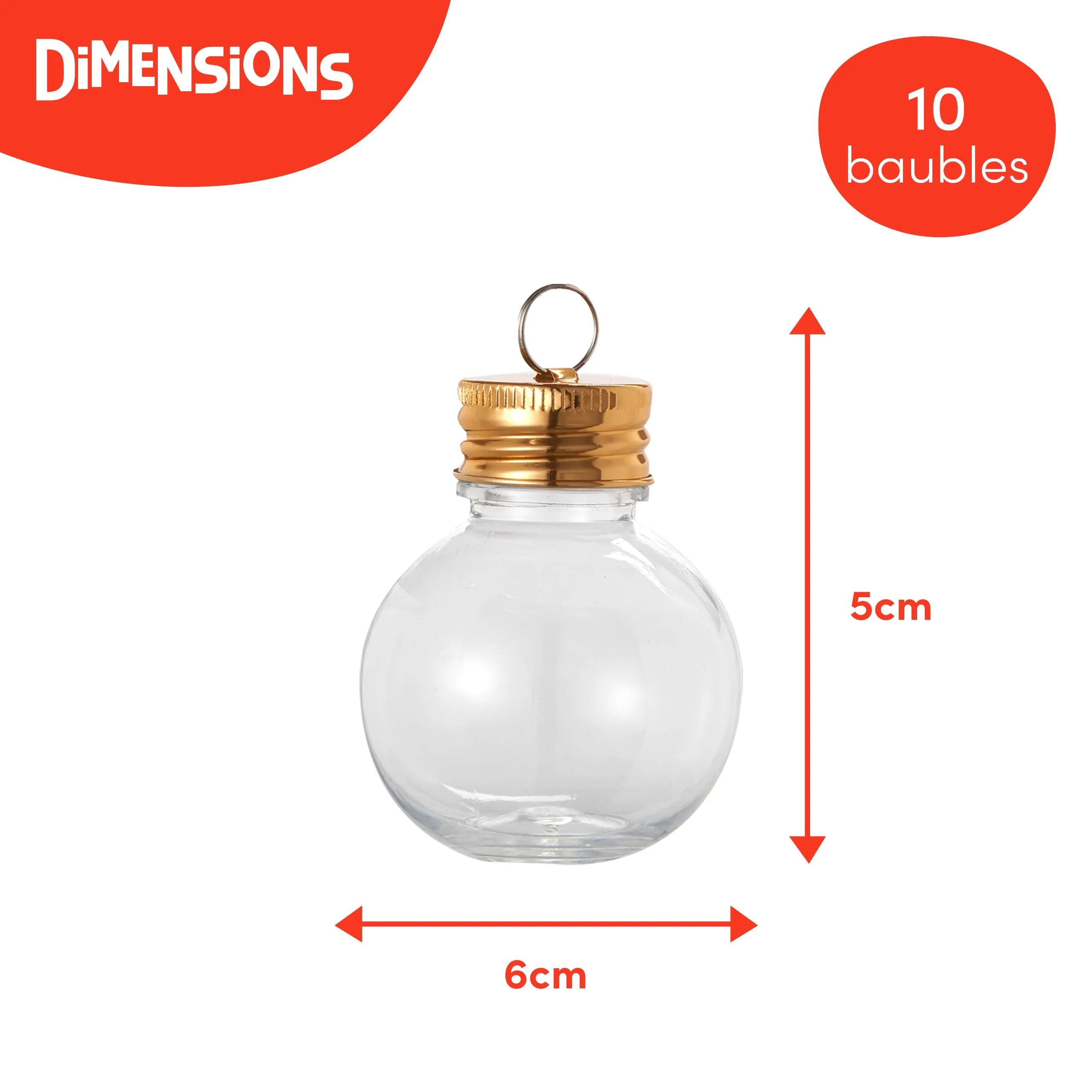 Christmas Fillable Boozy Baubles (50ml)
