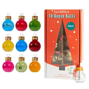 Christmas Fillable Boozy Baubles (50ml)