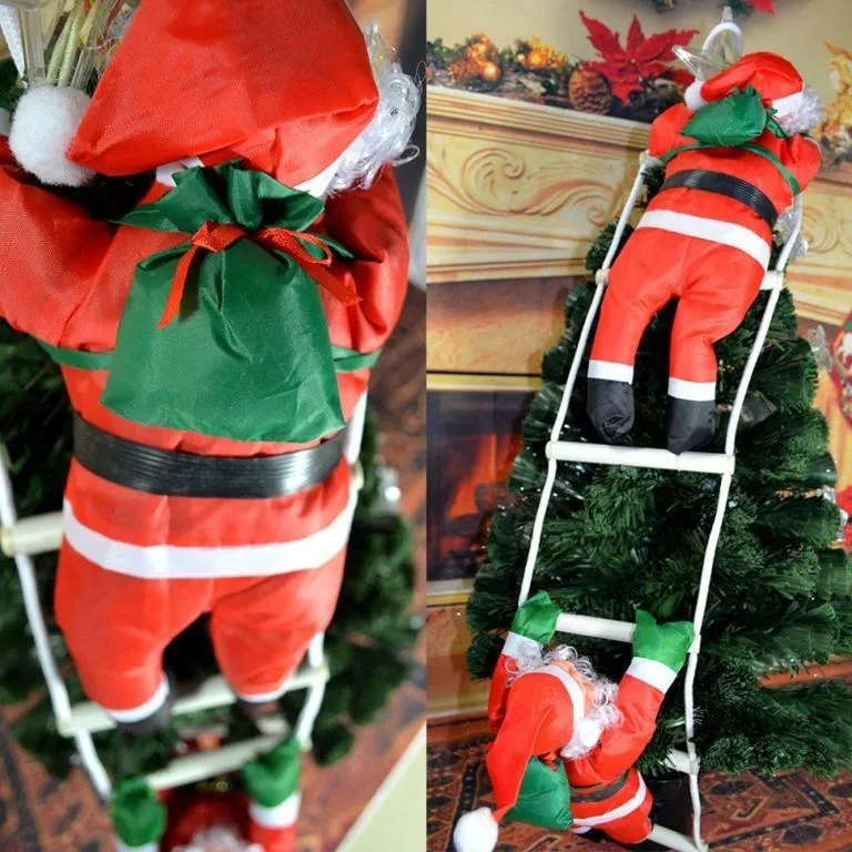 Christmas Santa Claus Doll Pendant Ladder