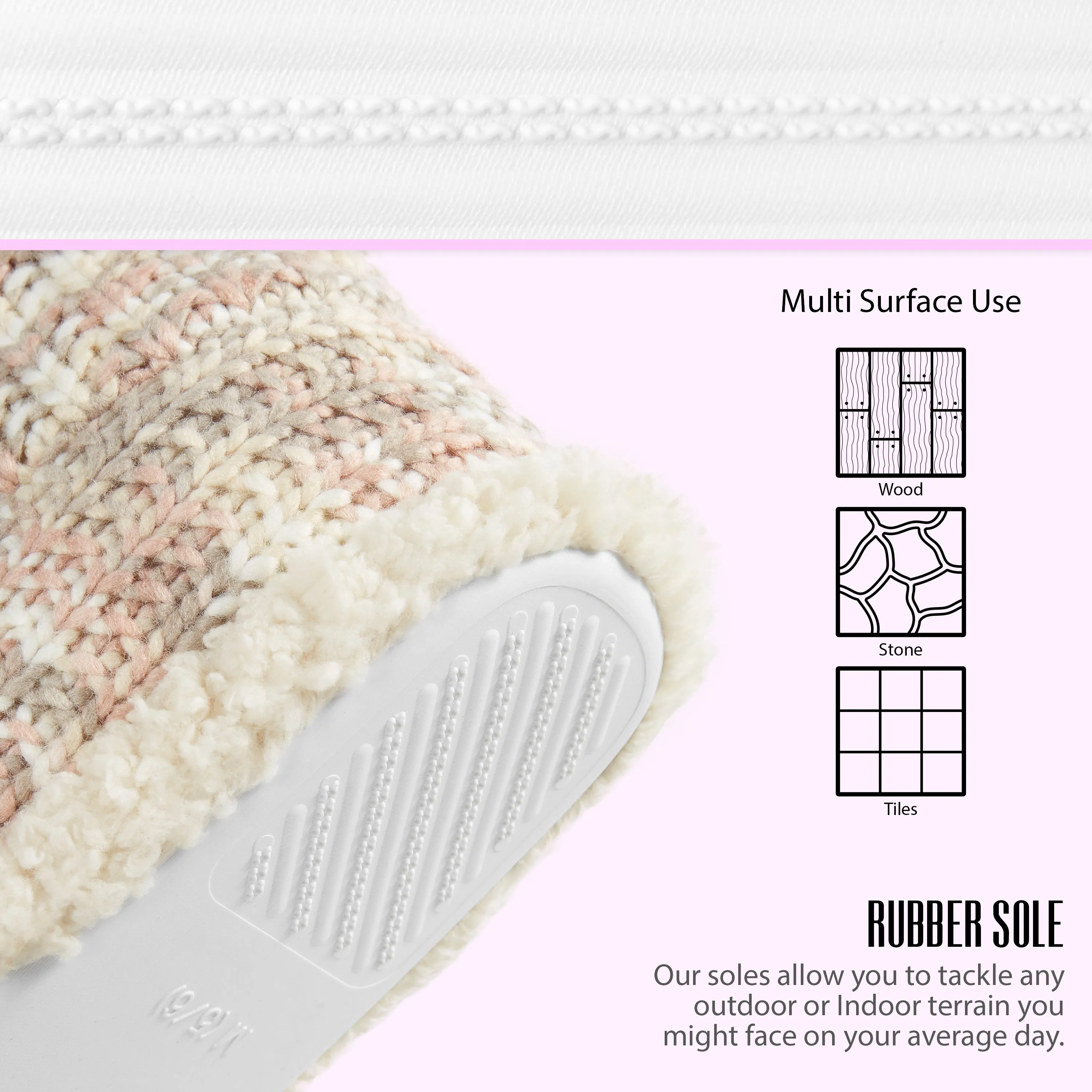 CityComfort Ladies Slipper Boots Knitted Warm Winter Indoor Booties