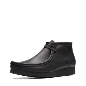 Clarks mens Shacre Ankle Boot, Black Leather, 9.5 US