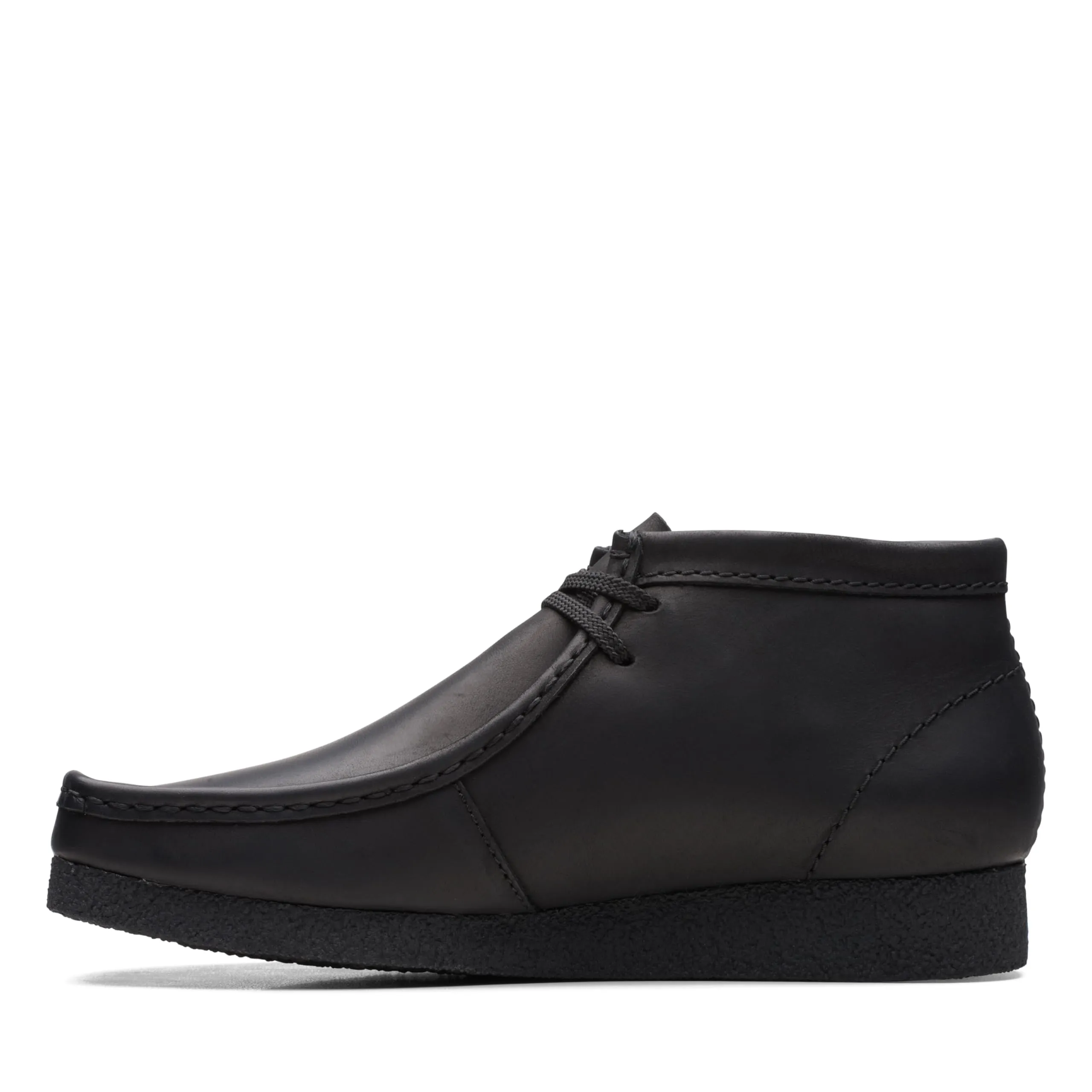 Clarks mens Shacre Ankle Boot, Black Leather, 9.5 US