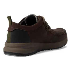 Clarks Men's Wellman Moc Dark Brown Leather 26174631