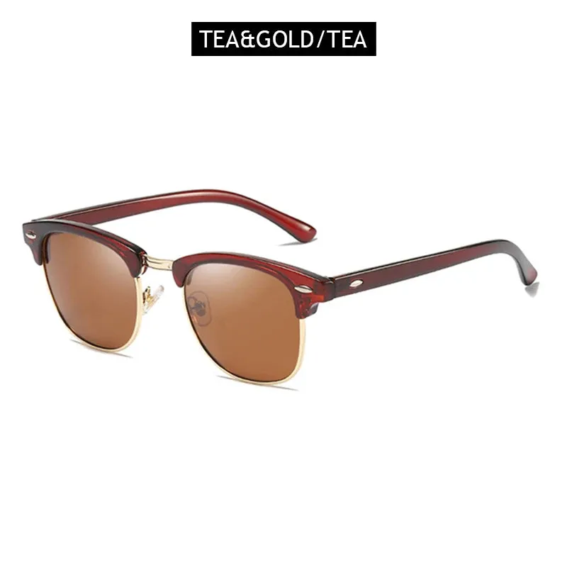 Classic Half Frame Polarized Sunglasses