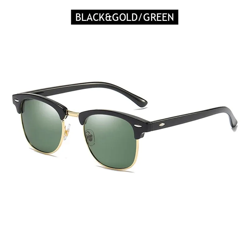 Classic Half Frame Polarized Sunglasses