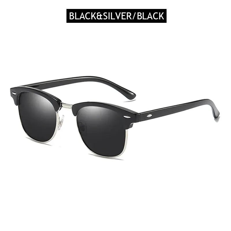 Classic Half Frame Polarized Sunglasses