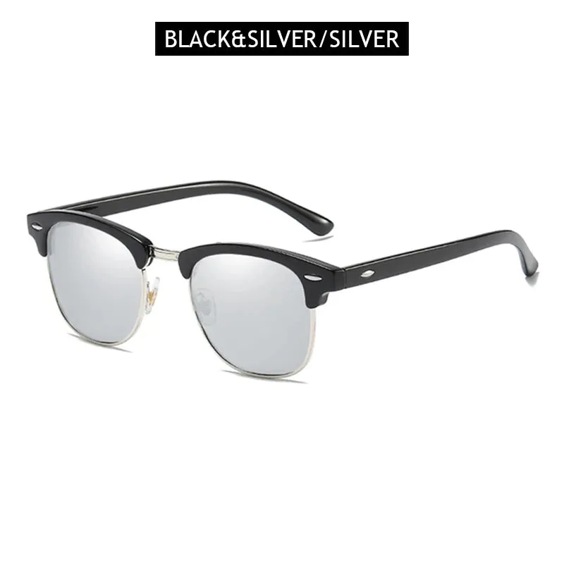 Classic Half Frame Polarized Sunglasses