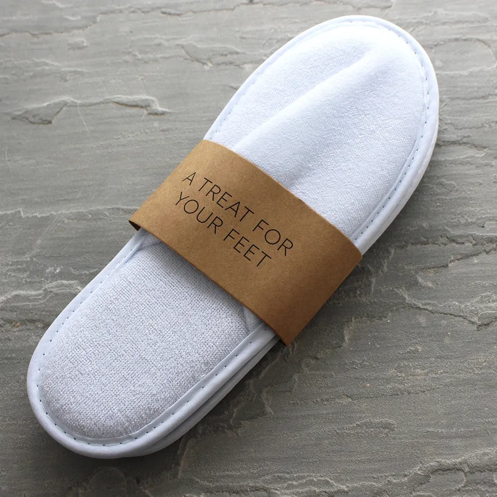 Classic Terry Slippers with Closed Toe