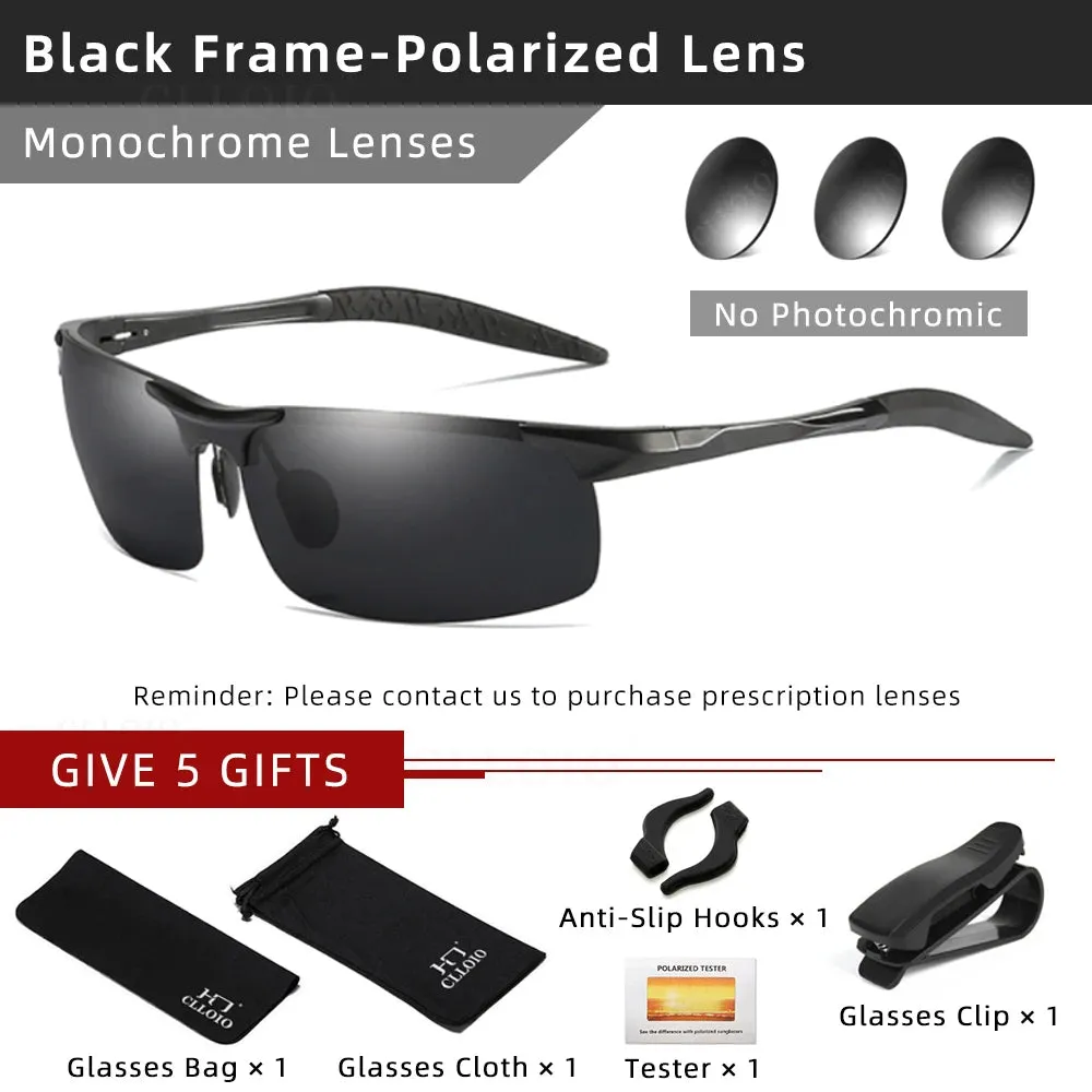 CLLOIO Aluminum Photochromic Sunglasses