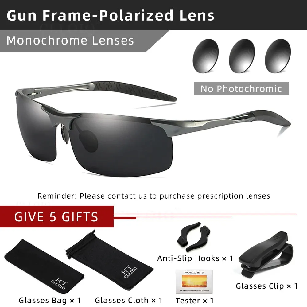 CLLOIO Aluminum Photochromic Sunglasses