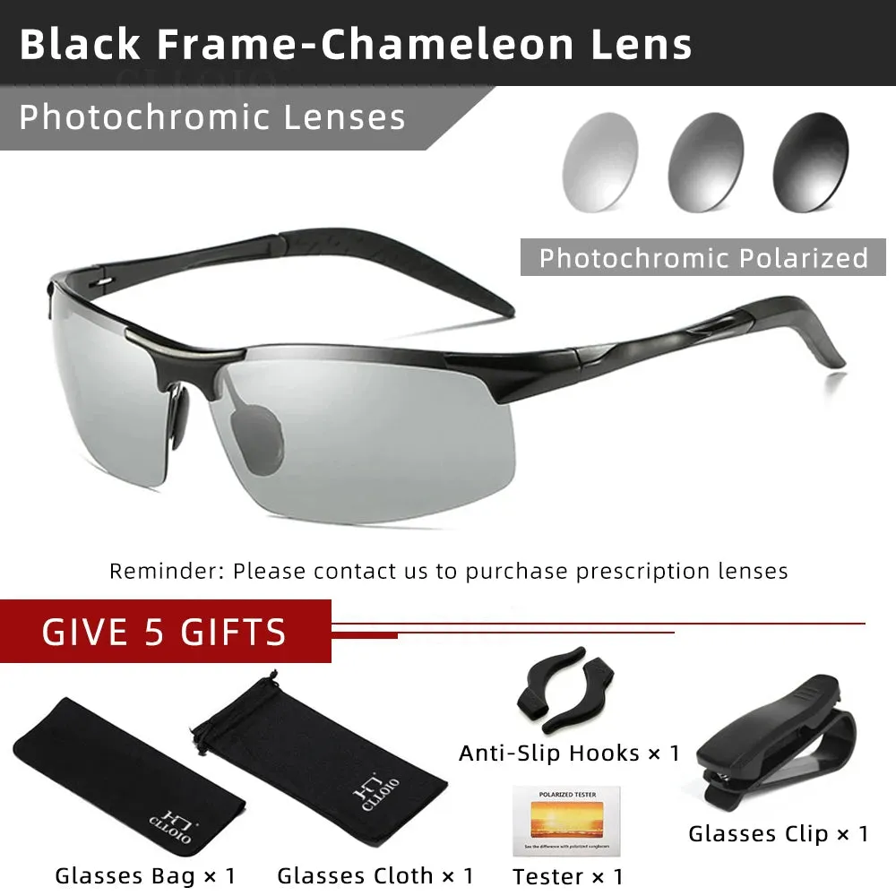CLLOIO Aluminum Photochromic Sunglasses