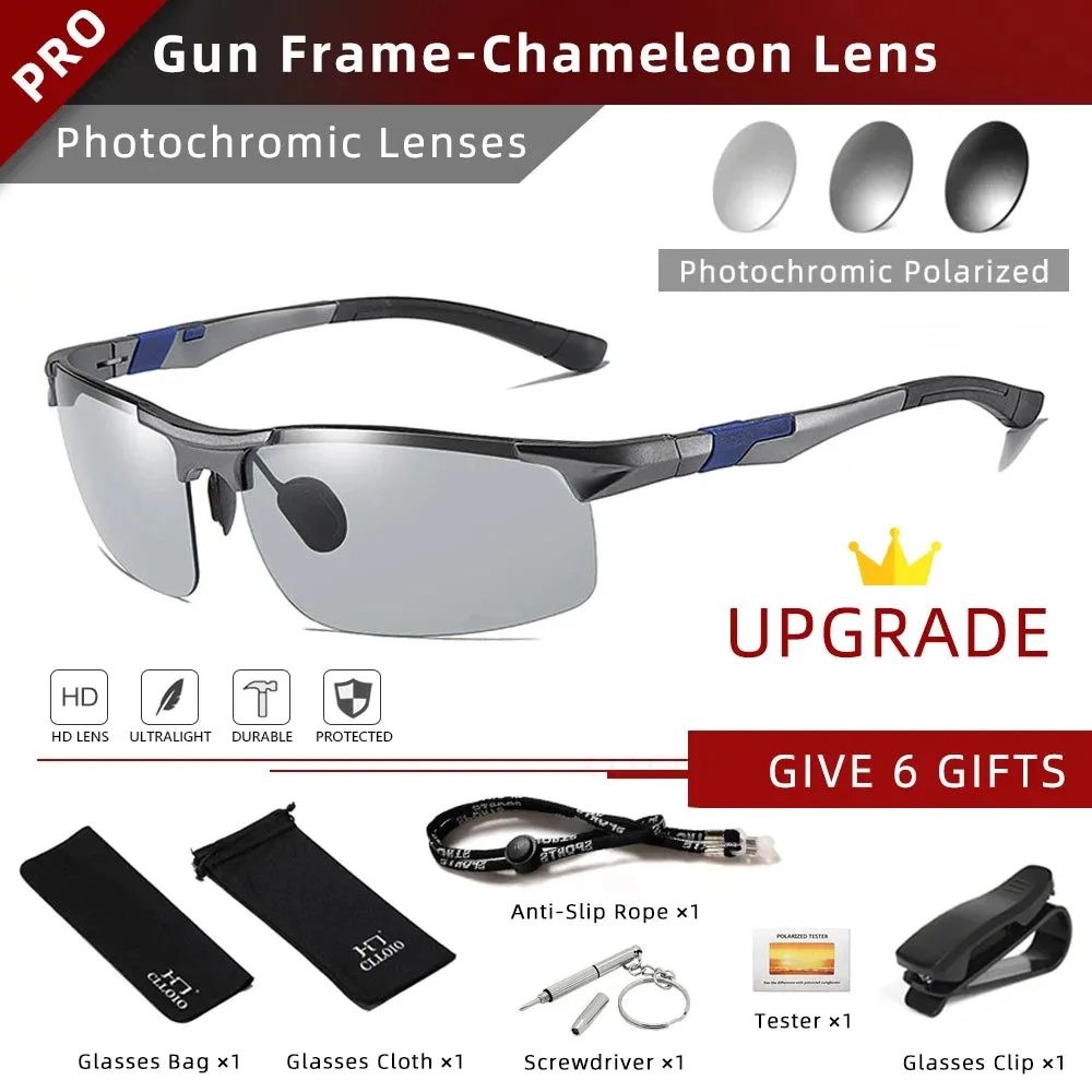 CLLOIO Aluminum Photochromic Sunglasses