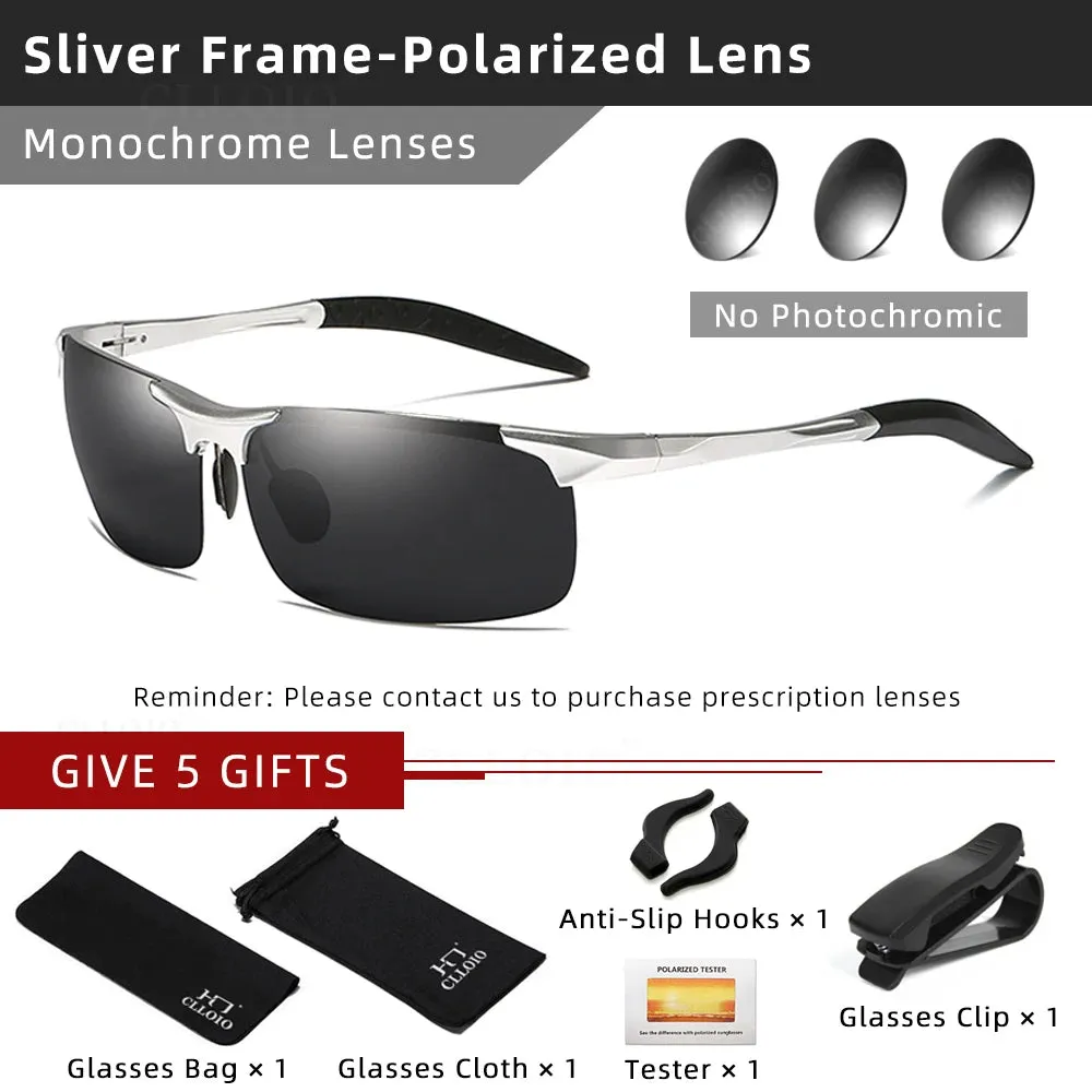CLLOIO Aluminum Photochromic Sunglasses