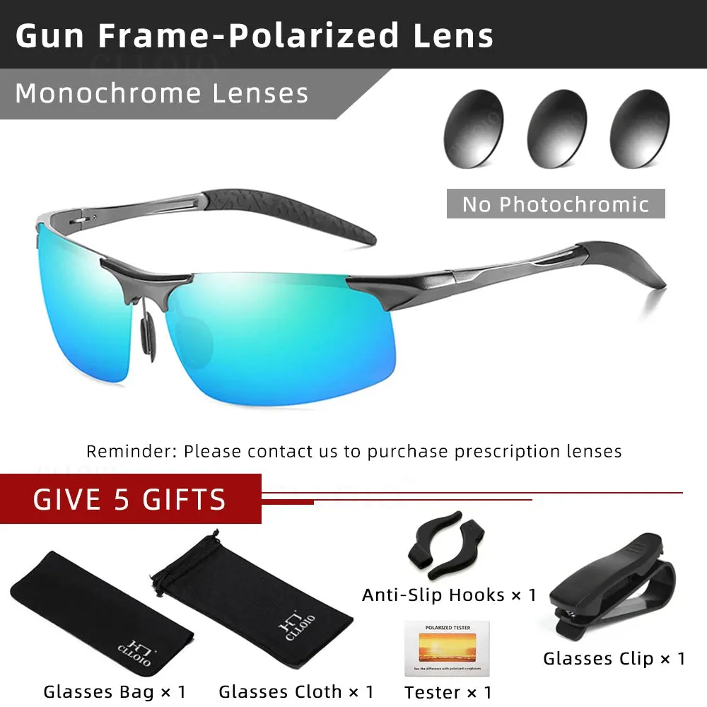 CLLOIO Aluminum Photochromic Sunglasses