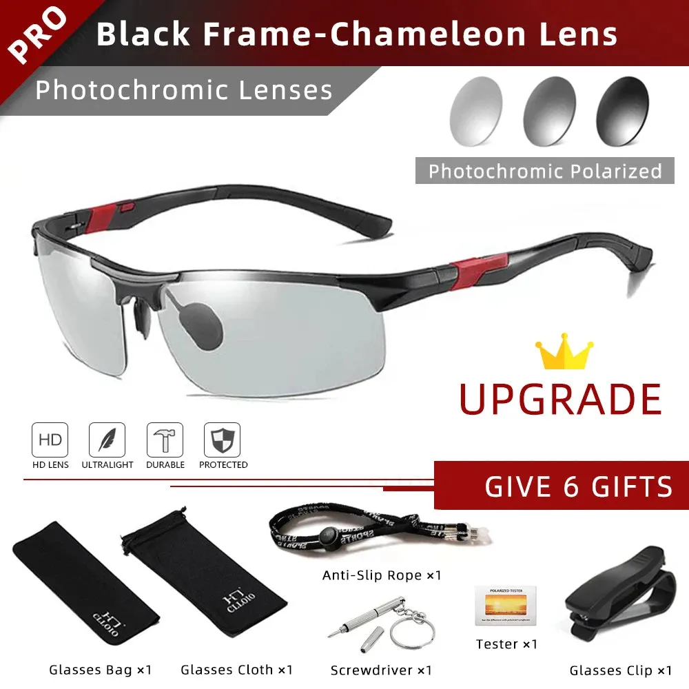CLLOIO Aluminum Photochromic Sunglasses