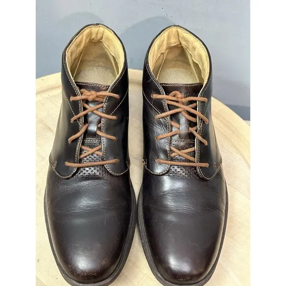 Cole Haan Woodbury Brown Grand 0S Leather Chukka Shoes C23730 Mens 9.5 M