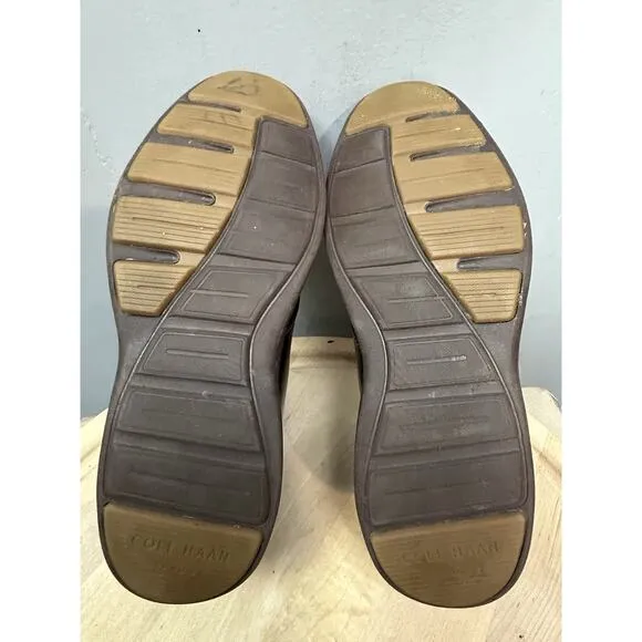 Cole Haan Woodbury Brown Grand 0S Leather Chukka Shoes C23730 Mens 9.5 M