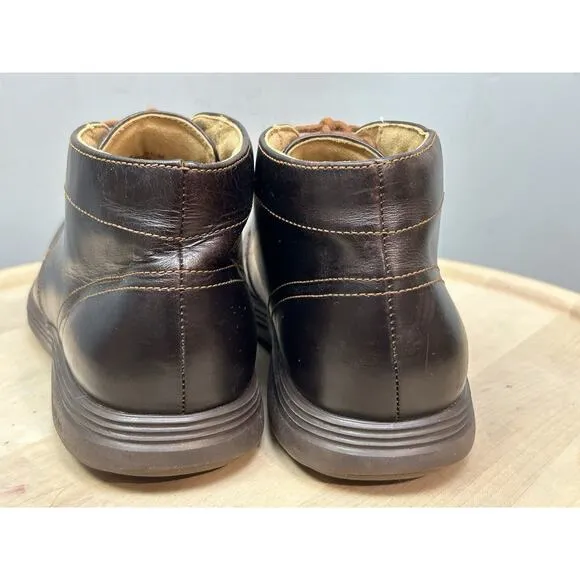 Cole Haan Woodbury Brown Grand 0S Leather Chukka Shoes C23730 Mens 9.5 M