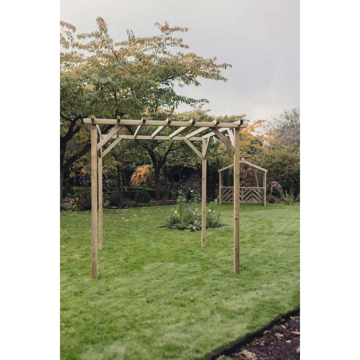 Contemporary Garden Pergola by Churnet Valley 2.4 x 2.4M - PEV24