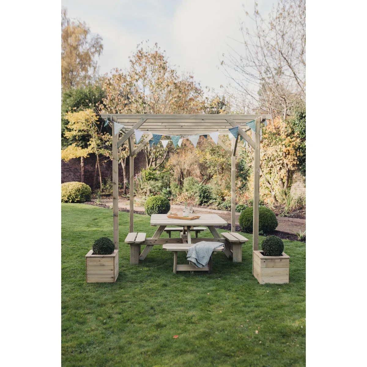 Contemporary Garden Pergola by Churnet Valley 2.4 x 2.4M - PEV24