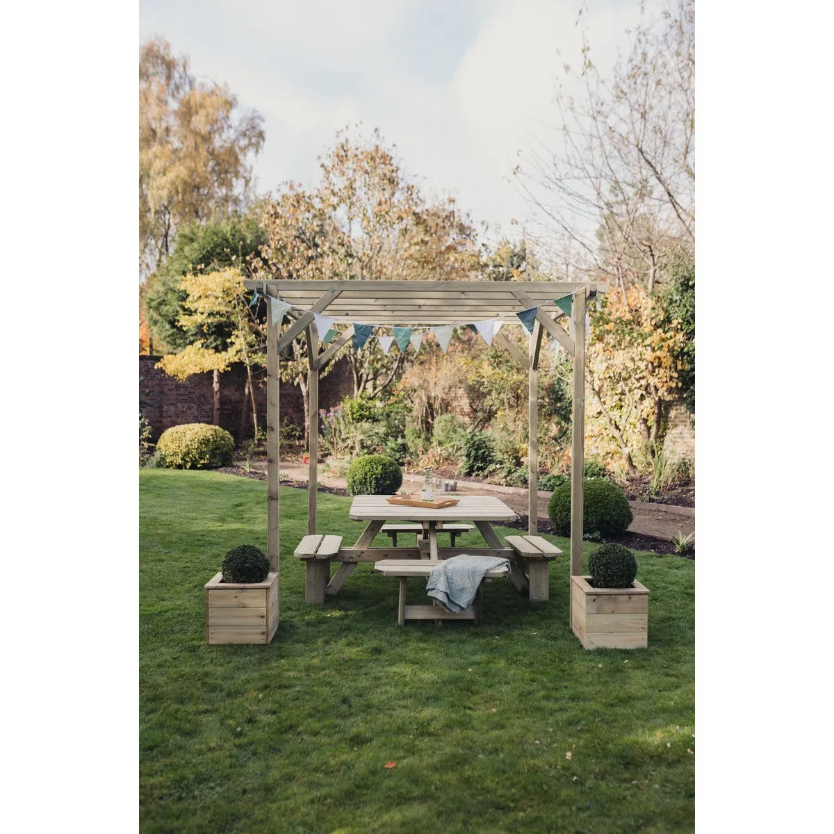 Contemporary Garden Pergola by Churnet Valley 2.4 x 2.4M - PEV24