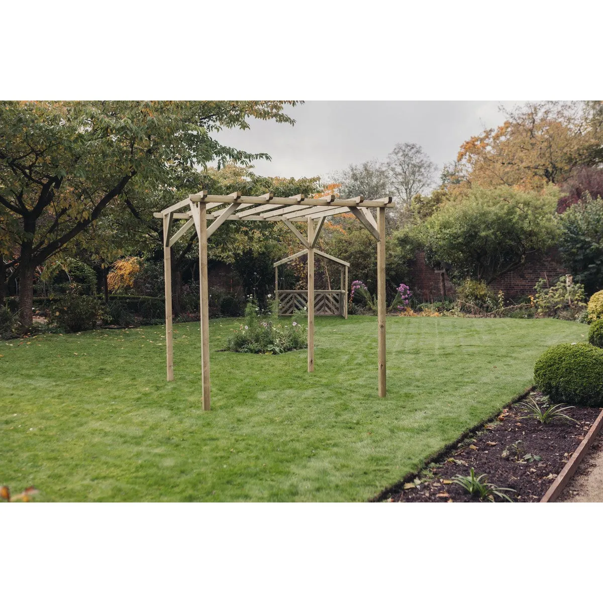 Contemporary Garden Pergola by Churnet Valley 2.4 x 2.4M - PEV24