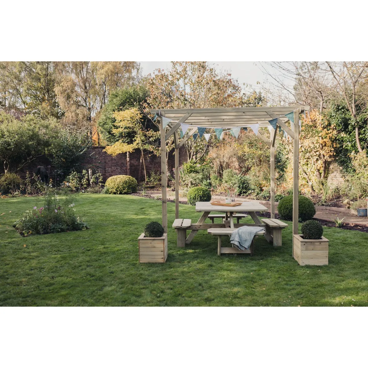 Contemporary Garden Pergola by Churnet Valley 2.4 x 2.4M - PEV24