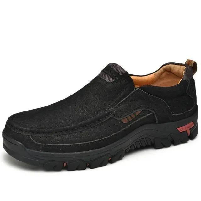 Cowhide Leather Hiking Shoes - Comfortable Breathable Outdoor Footwear