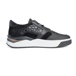 Crocodile Leather Sneakers