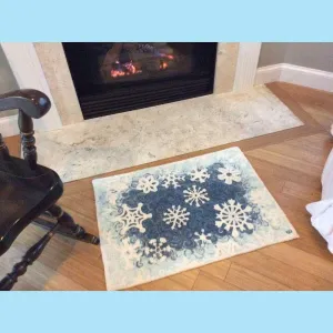 Crystal Flakes Rug Pattern