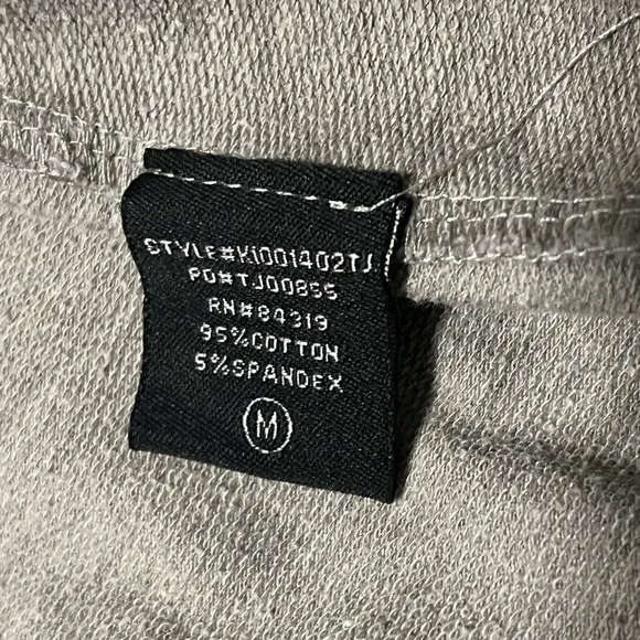 Cyrus Grey Moto Jacket/Sweater