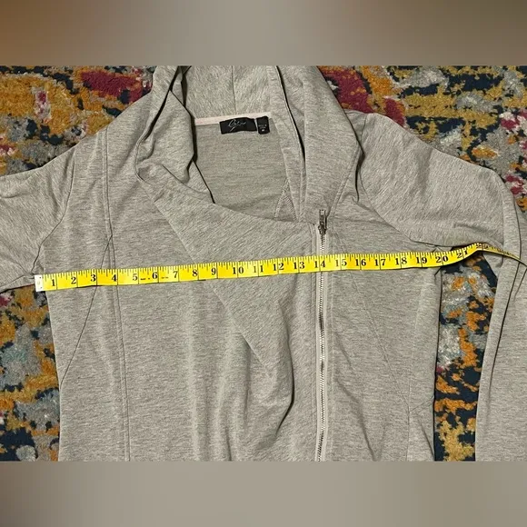 Cyrus Grey Moto Jacket/Sweater