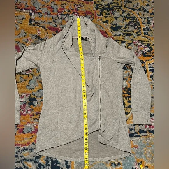 Cyrus Grey Moto Jacket/Sweater