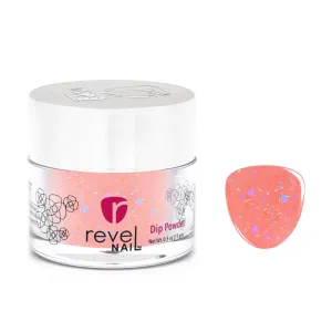D681 Sherbert Pink Glitter Dip Powder