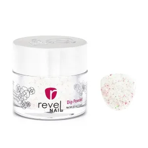 D789 Morning Dew White Flake Dip Powder