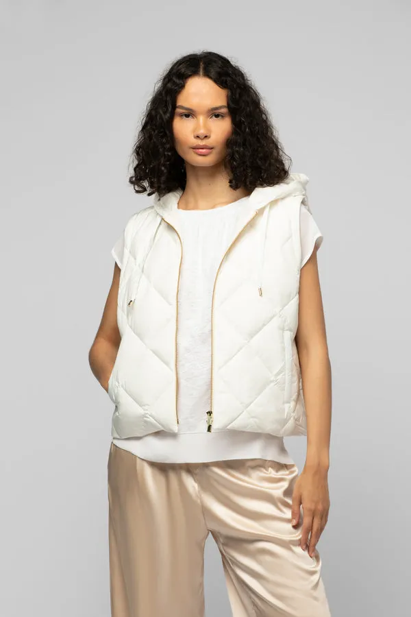 DAMELIS DOWN VEST - WHITE