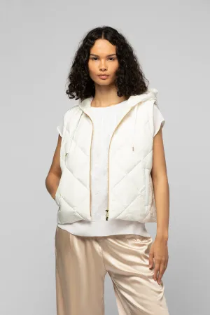 DAMELIS DOWN VEST - WHITE