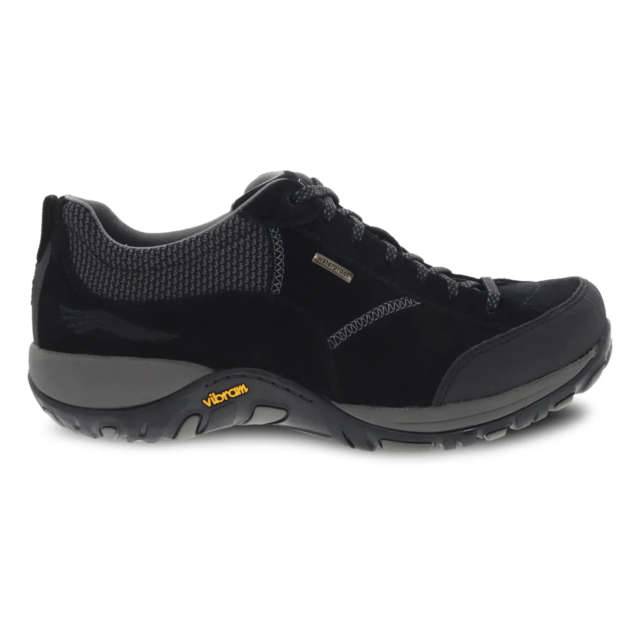 Dansko Women's Paisley Waterproof Sneaker- Black/Black Suede