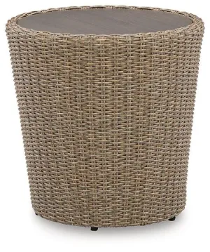 Danson Beige Outdoor End Table