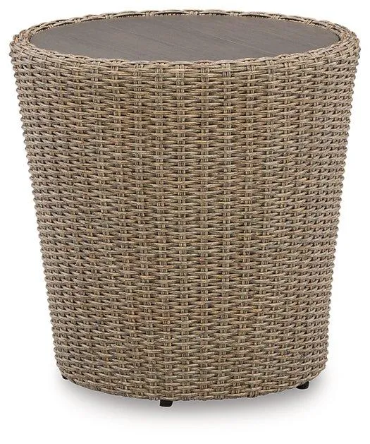 Danson Beige Outdoor End Table