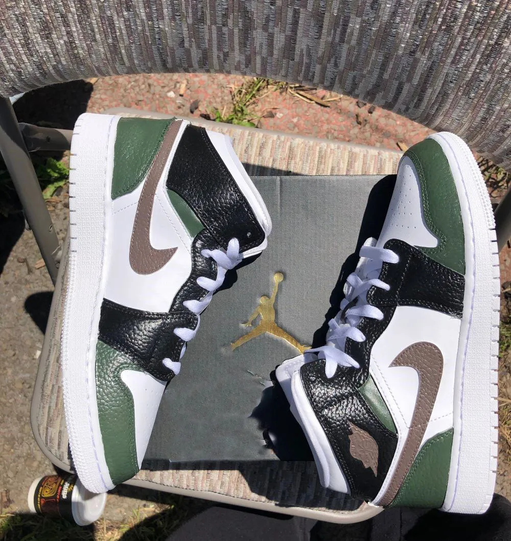 Dark Color Custom Air Jordan 1