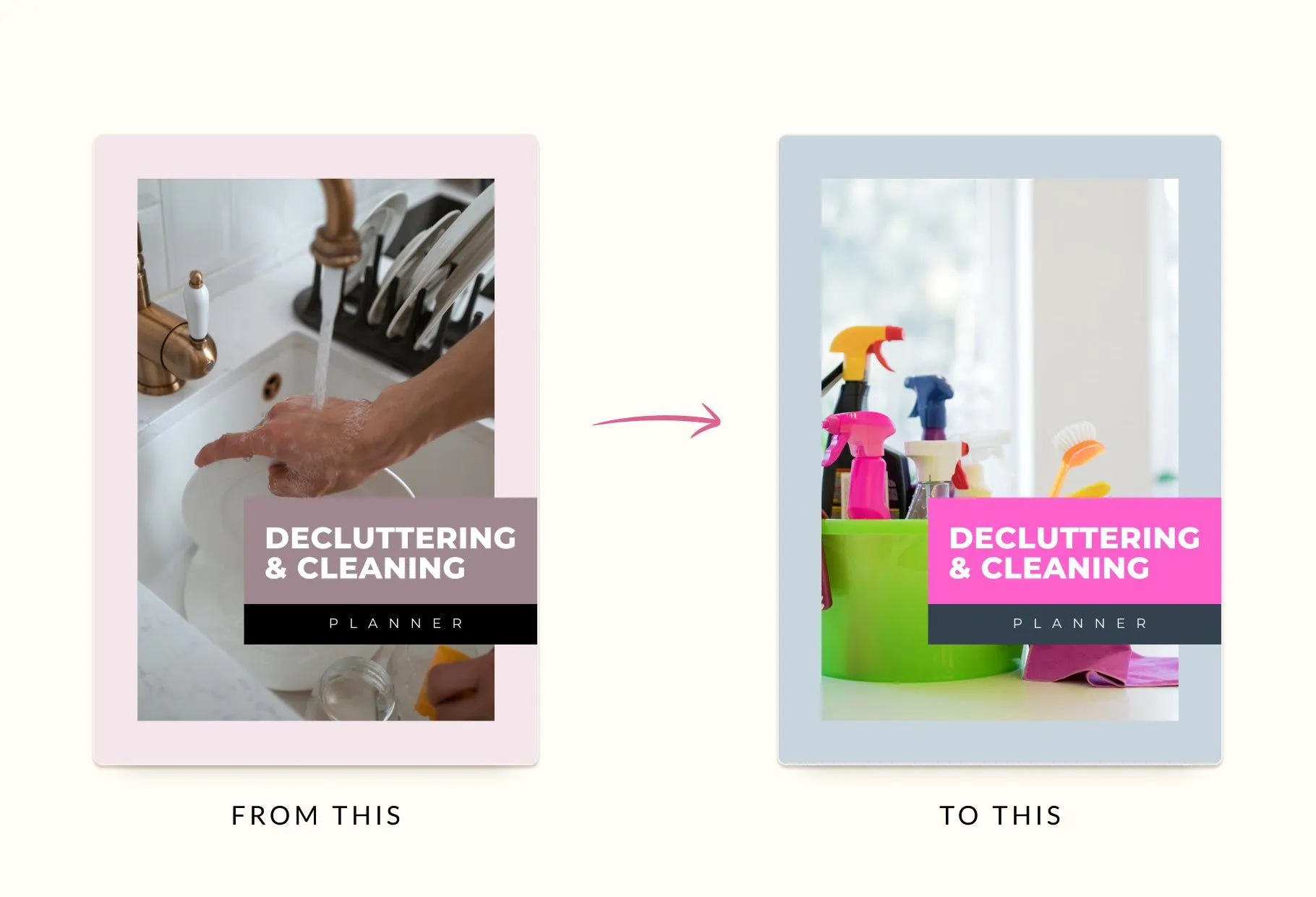 Decluttering and Cleaning Planner Canva Template