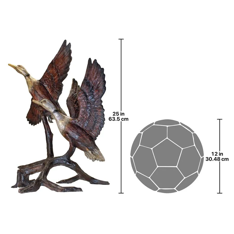 Design Toscano- Steep Climbing Ducks Cast Bronze Garden Statue