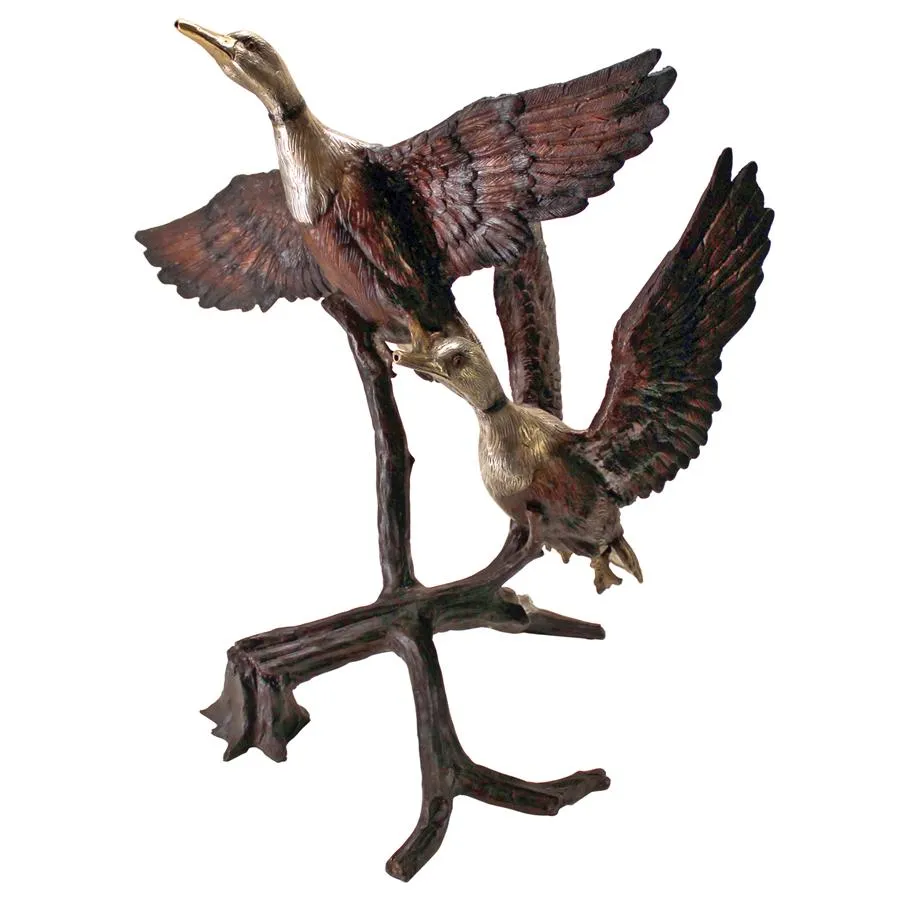 Design Toscano- Steep Climbing Ducks Cast Bronze Garden Statue