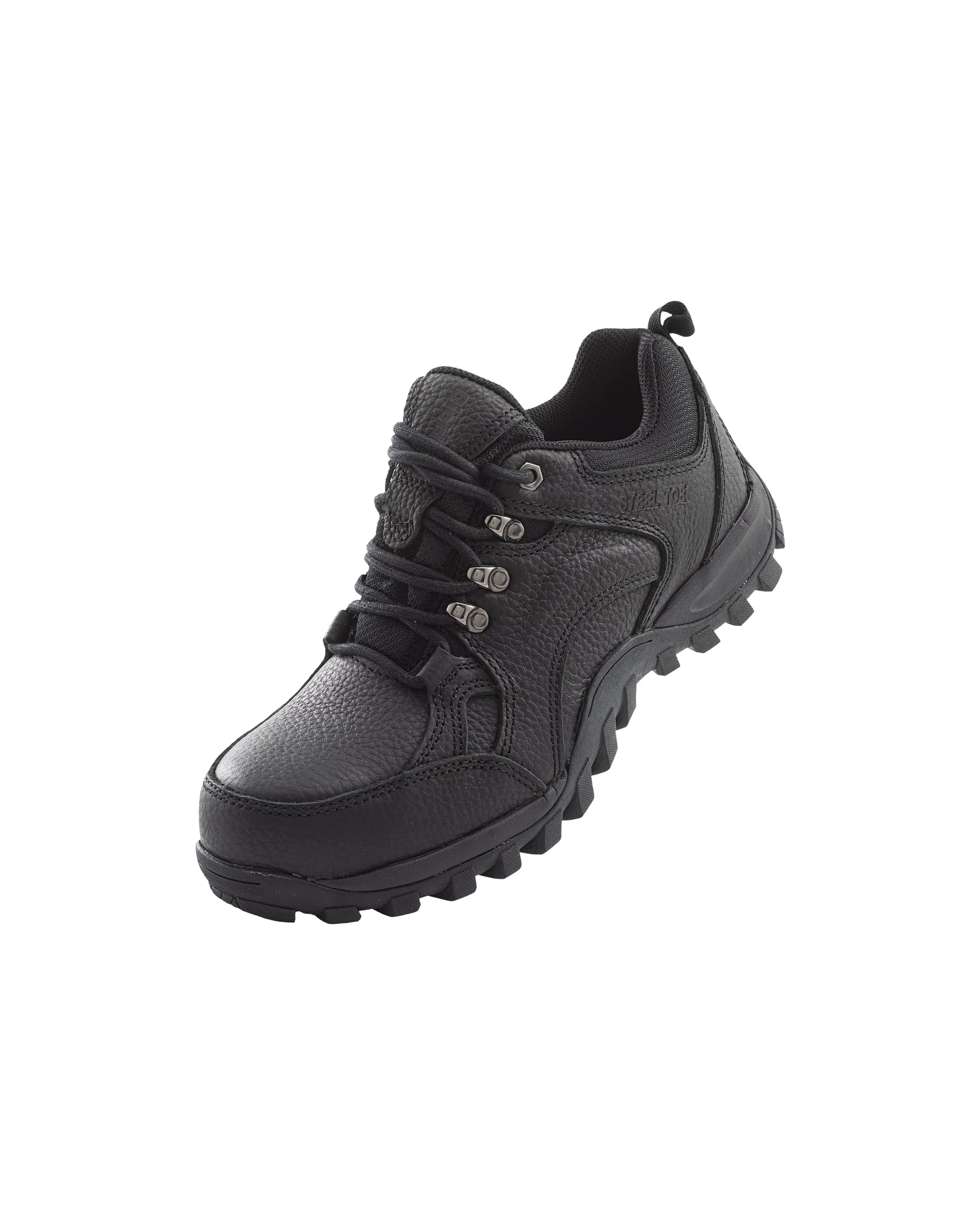 Diehard Black Tactical Steel Toe Slip-Resistant Work Shoes (82997)