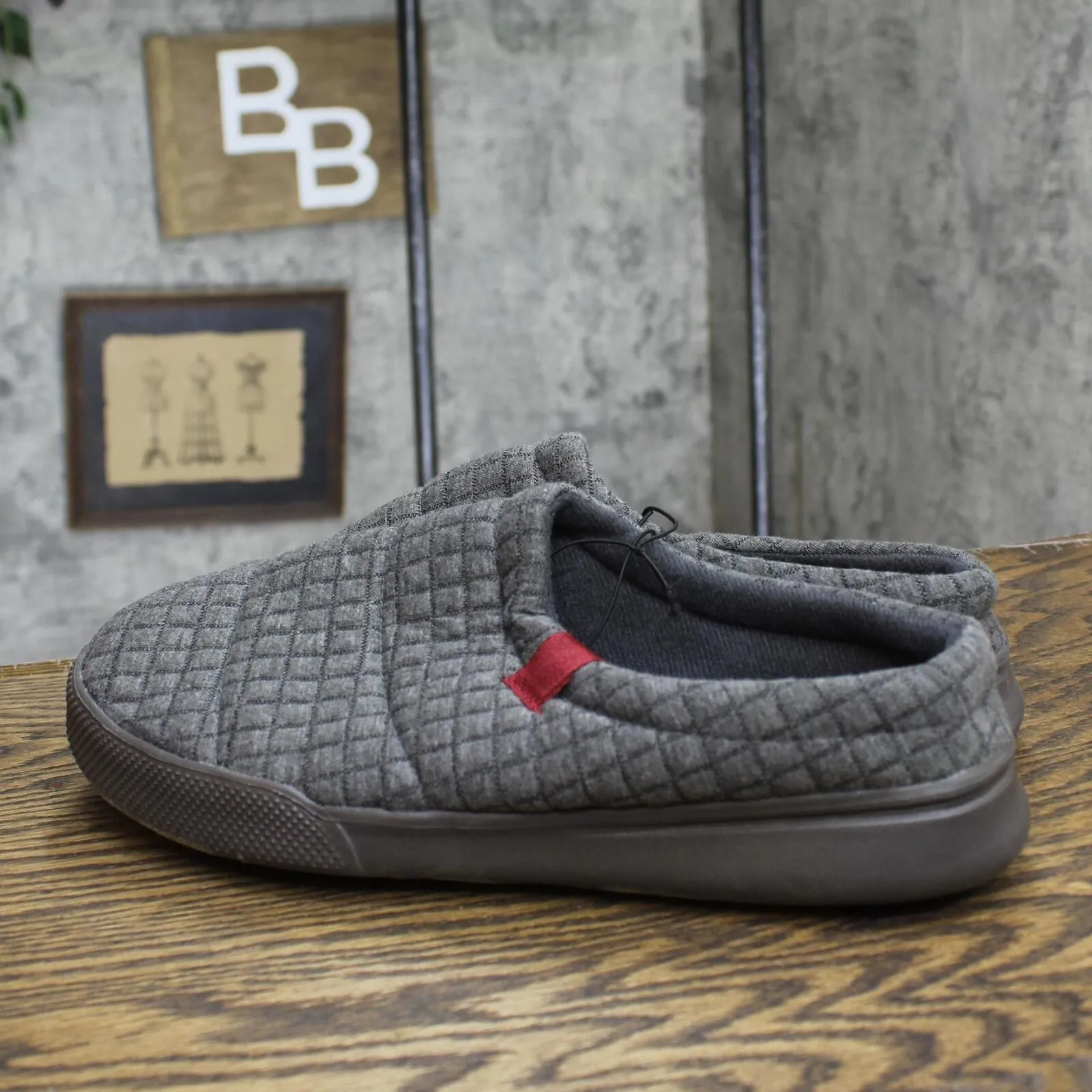 Dluxe By Dearfoams Mens Julien Clog Slippers 86802585 Gray M